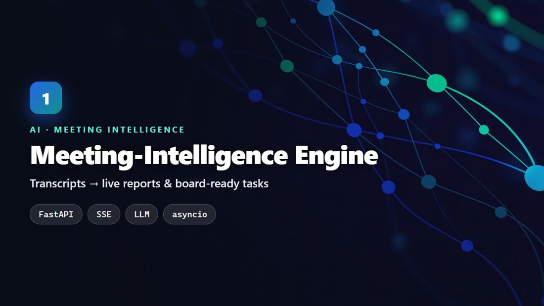 Meeting-Intelligence Engine preview